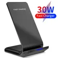30W Qi Supporto per caricabatterie wireless Stazione dock di ricarica rapida per iPhone 13 12 11 Pro X XS Max XR Samsung S20 S10 Supporto per telefono Xiaomi