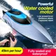 45KM/H RC High Speed Racing Boat Waterproof Speedboat 2.4G Remote Control Ship Water Game Kids Toys