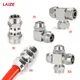 Pneumatic Rapid Push On Fittings Union For Air Hose Brass Nickle Plated Straight Elbow Tee Cross