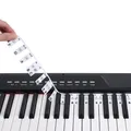 61 Keys 88 Keys Removable Piano Key Labels Piano Keyboard Stickers Piano Rake Notes Marker Overlay