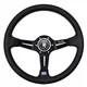 ND 14 Inch 350mm Universal Leather Auto Racing Steering Wheel Deep Corn Drifting Sport Steering