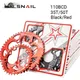 SNAIL 110BCD Chainring MTB Road Bike Chainwheel Plate Double Oval Bicycle 50T/35T Chain Ring 9-11S
