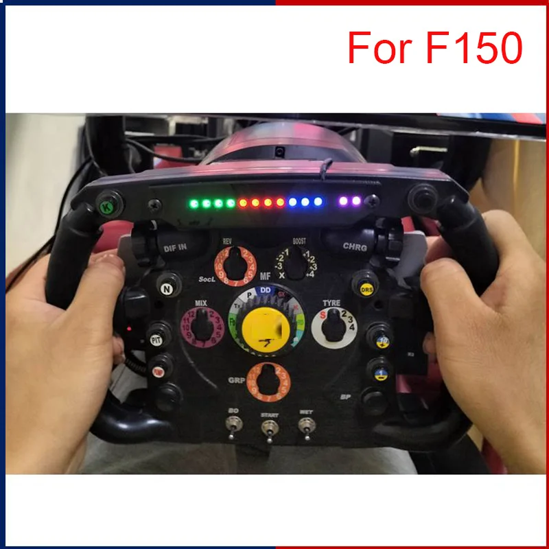 Per Thrustmaster T300RS/GT 599 TSPC R383/P310 Volante Simracing Auto Gioco PC USB Misuratore di Velocità Luce Display A LED Digitale