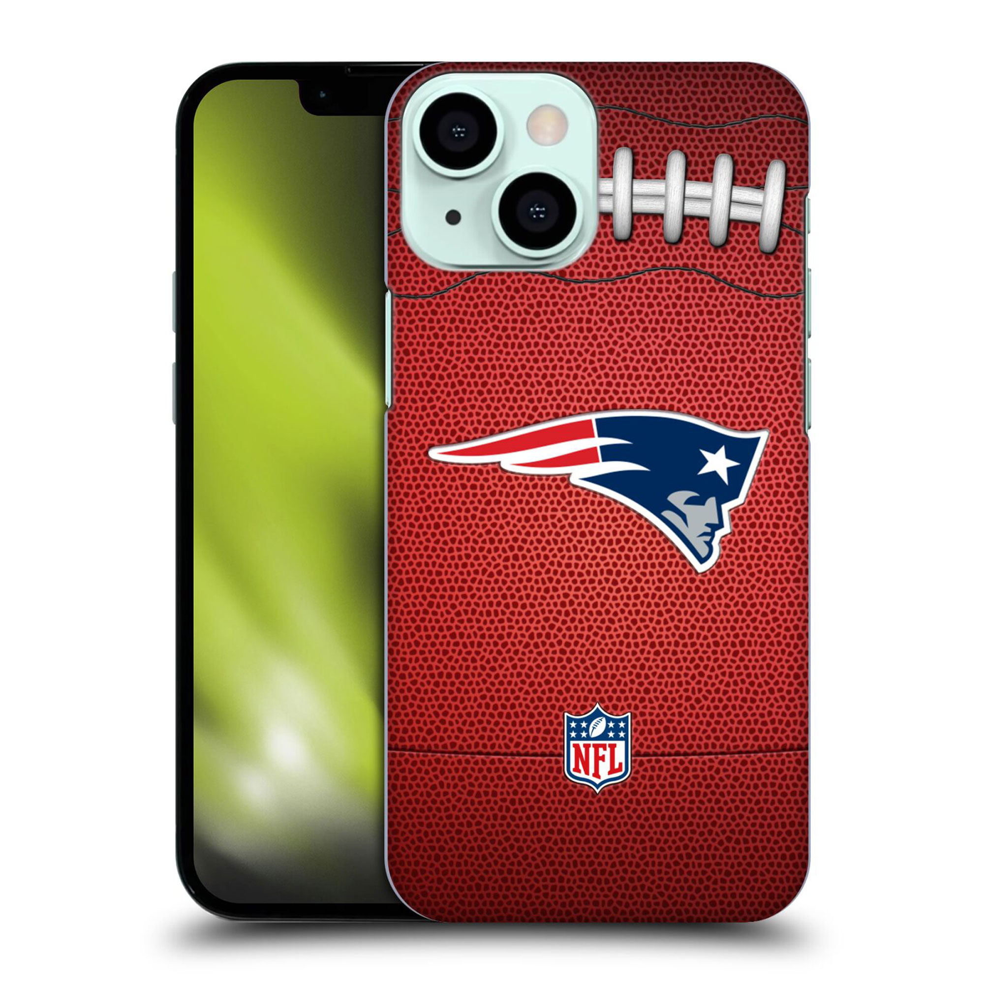New England Patriots Hartschalen-Handyhülle mit Football-Grafik - iPhone