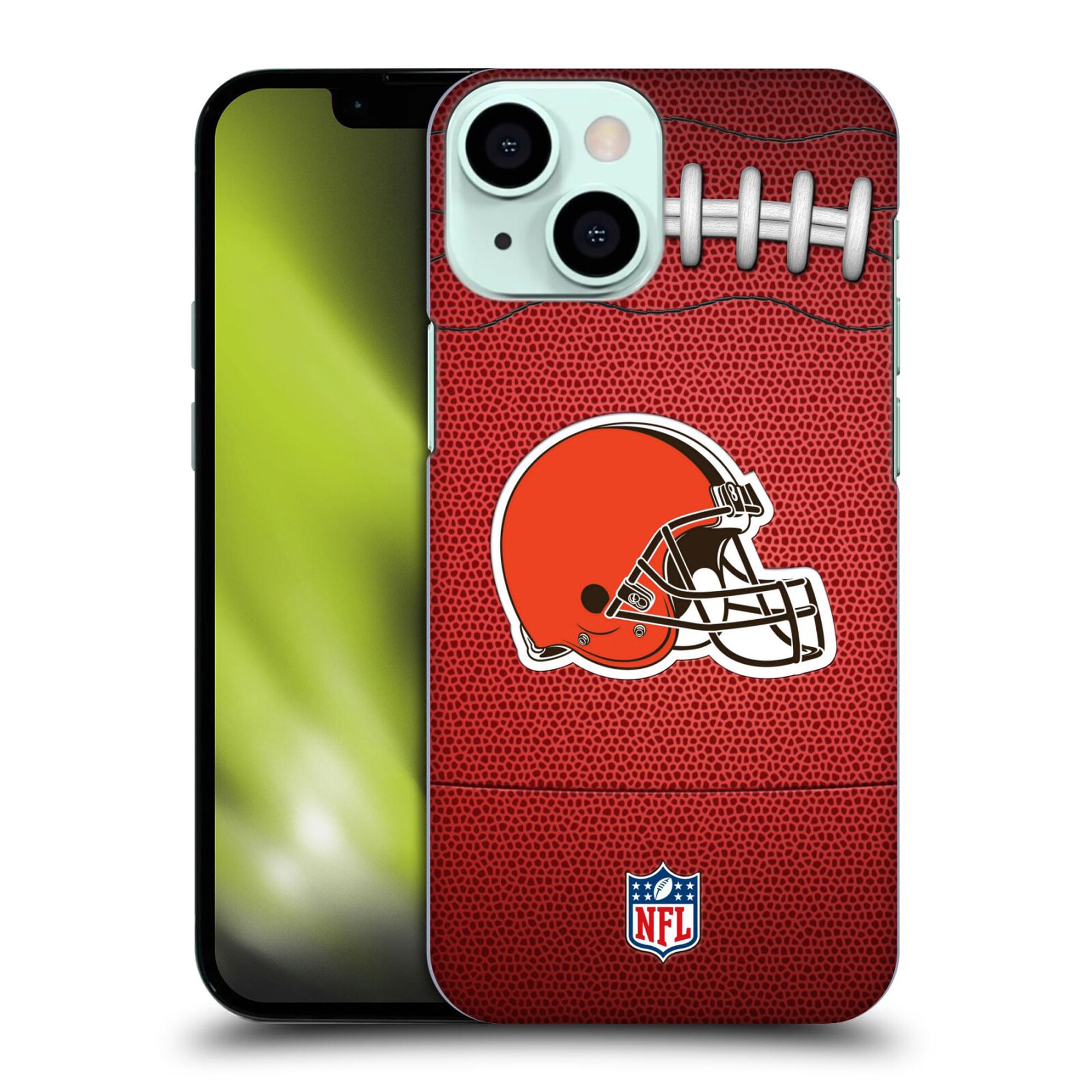 Coque Cleveland Browns rigide avec football graphique - iPhone