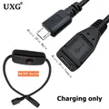 Estensione alimentazione Micro USB con interruttore ON/OFF solo cavo di ricarica interruttore On Off per Raspberry Pi Dropshipping
