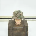 Casco mimetico in scala 1/6 Modello di copertura del cappuccio tedesco adatto per accessori di scena di action figure da soldato da 12 pollici per da collezione