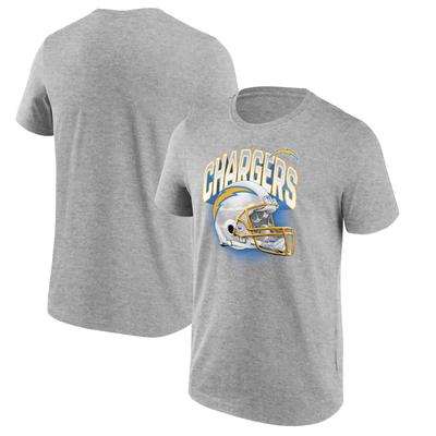 Los Angeles Chargers End Around Helm-Grafik-T-Shirt – Herren Image