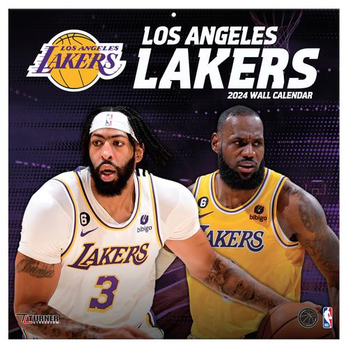 Los Angeles Lakers 2024 Wandkalender 30,5 x 30,5 cm