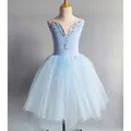 Gonna Tutu di balletto blu cielo le donne vestono abiti lunghi per le ragazze abbigliamento da