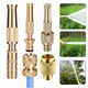Adjustable Brass Garden Irrigation Spray Gun Hose Tap Connector High Pressure Faucet Spray Nozzle