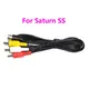 1.8m Audio Video AV Cable For SEGA For Saturn SS Audio Video AV Line Cord Cable 3RCA Converter Wire