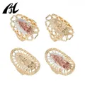 2023 The latest design of religious jewelry ring Oro Laminado Gold Plated 14k Virgin of Guadalupe