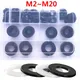 Plain Washers Black White Nylon Washers Set Flat Washer M2 M2.5 M3 M4 M5 M6 M8 M10 M12 ~ M20