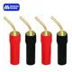 Musical Sound 4MM Gold Plated Banana Speaker PIN Plug Connectors Adapter for Amplifier Audio Cable
