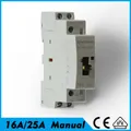 Ac Contactor 220V Din Rail Modular Single Phase 16A 25A Mini 24V 220 V 2No 2Nc 110V Electric 230V