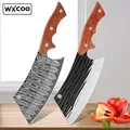 Forged Meat Cleaver Kitchen Chopping Knives High Carbon Steel Boning Knife Butcher Grilling Knife