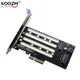 1pc NVMe M.2 SSD To PCIe 3.0 4.0 x4 SATA M.2 SSD To SATA dual-purpose Adapter With Bracket