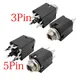 1/2/5Pcs 6.35mm 1/4" Audio Video Plug Socket 3 Pin/5 Pin Headphone Jack Connector with Nut PJ612A