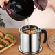 1.4L Stainless Steel Household Oil Filter Pot Lard Strainer Tank Container Jug Large Capacity