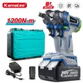 Kamolee 1200N.M Torque Brushless Electric Impact Wrench 1/2 1/4 In Lithium-Ion Battery For Makita