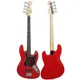 Professional 4 String Electric Bass Guitar Red 20 Frets Sapele Bass Guitar Stringed Instrument With