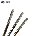 HYTOOS Rod Shape Carbide Burr Clean Under Nail 3/32 Nail Drill Bits Cuticle Remove Tool Electric