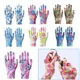 Breathable Garden Gloves Printed High Eastic Nylon Work Non-Slip Household Labor Protection Gloves