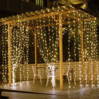 3x3/6x3/9x3m LED Curtain String Lights Christmas Garland Fairy Light Festoon Led Light Wedding Home Bedroom Decoration Lighting