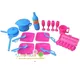 Free Shipping Kid's play house toys dish pan saucepan kitchen cooking Kit for Barbie Doll