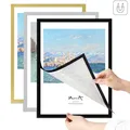 Magnetic Picture Frame A4/A6 Poster Cover Photo Frame Reusable Gold/Silver/Black Display Rack Hanger