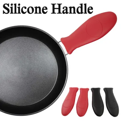 Non-Slip Silicone Pot Handle Holder Dismountable Cookware Parts Potholder Cast Iron Skillet Grip