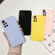 6.5" Solid Color Phone Case For Xiaomi Redmi 10 Pink Purple Black Soft Silicone Case For Redmi 10