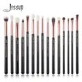 Jessup Makeup Brushes Set 15pcs Make up Brush Tools kit Eye Liner Shader natural-synthetic hair Rose