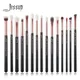 Jessup Makeup Brushes Set 15pcs Make up Brush Tools kit Eye Liner Shader natural-synthetic hair Rose