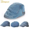 Denim Kids Hat for Boys Girls Classic Vintage Adjustable Baby Hat Autumn Winter Kids Beret Hat