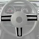 3PCS Piano Black Steering Wheel Cover Trim For Ford Mustang 2005 2006 2007 2008 2009 Car