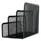 Black Mesh File Organizer Letter Sorter Mail Business Document Tray Desk Office Organiser Holder