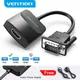 Vention VGA to HDMI Adapter 1080P VGA Male to HDMI Female Converter Cable With Audio USB Power for
