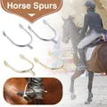 1 Pair Zinc Alloy Horse Spurs Equestrian Horse Riding Boots Spurs Accessories 12*8*2cm