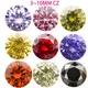 Big Size 10~50pcs 5mm 6mm 8mm (3~10mm) AAAAA Round Orange Black Olive Purple Pink Yellow Cubic