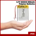 603040 Li Ion Polymer 800mah Battery 3.7 V Rechargeable 800mah Lipo Lithium Batteries With Pcb