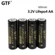 New 2/4pc 3.2V LiFePO4 Battery 3.2V AA 14500 600mah Rechargeable Battery for Digital Camera Toy LED