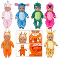 2022 New Doll Jump Suits Fit For 43cm Baby Doll 17 Inch Reborn Baby Doll Clothes