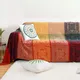 chic Bohemian Plaid Blanket for Sofa bed Cover Decorative Blanket multi-purpose Boho bedspread Sofa