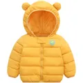 Cute Baby Girls Jacket Kids Boys Light Down Coats With Ear Hoodie Spring Girl Clothes Infant
