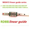 15mm Linear Guide MGN15 100 150 200 250 300 350 400 450 500 550 600 700 mm linear rail + MGN15H or