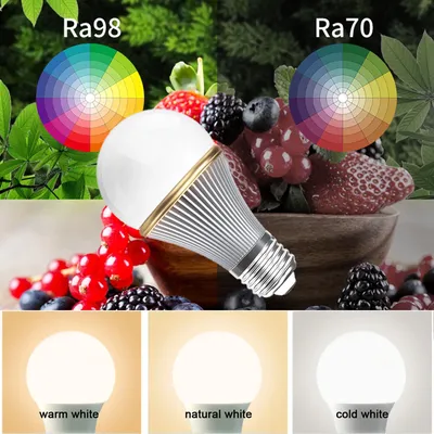 High CRI RA 95-98 LED Children lamp Light E27 Base Cold White 6000K Daylight White 5000K Natural White 4000K Warm White 300K