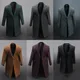 6 Colors 1/6 Scale Classic Mr. Rich Ben Affleck Black Coat Long Windbreaker Suit Pants for 12'' Male