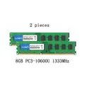 TECMIYO Desktop RAM 16GB ( 2X 8GB ) DDR3 1333MHz DIMM PC3-10600U 1.5V 2RX8 CL9 240pin Intel AMD